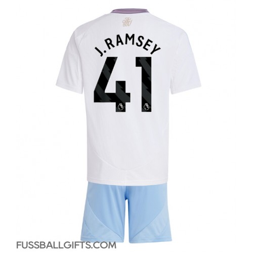 Aston Villa Jacob Ramsey #41 Fußballbekleidung Auswärtstrikot Kinder 2024-25 Kurzarm (+ kurze hosen)